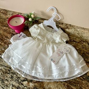 NWT Biscotti Baby White Formal Dress 0/3 Months